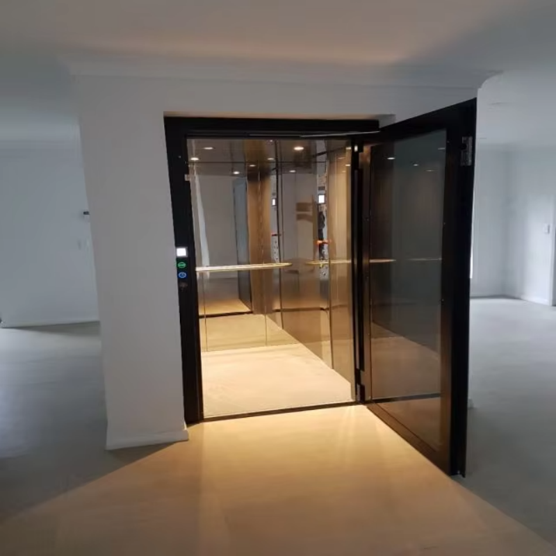 VTEV109 Ascenres Elevadores プライベートデュプレックスホーム用スタイリッシュなガラスヴィラエレベーター