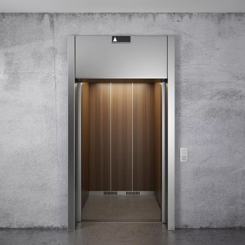 VTEP121 ホット販売 NV モデル 6-8 人 630kg ギアレス AC モダンなエレベータービル乗客リフトステンレス鋼 PVC 床
