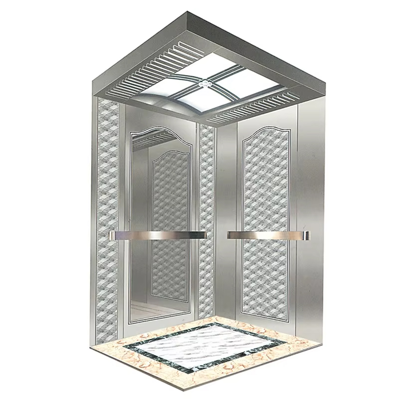 VTEP121 ホット販売 NV モデル 6-8 人 630kg ギアレス AC モダンなエレベータービル乗客リフトステンレス鋼 PVC 床