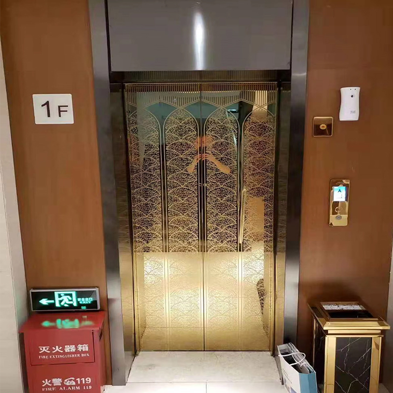 VTEP124 中国ブランド現代旅客エレベーター メーカー高性能リフト ホテル使用 PVC 床ステンレス鋼 AC ドライブ