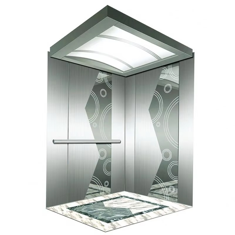 VTSP134 乗客用エレベーターキャビン、エネルギー効率の高い LED 天井、ステンレス鋼構造 ISO9001 認定 1 年保証