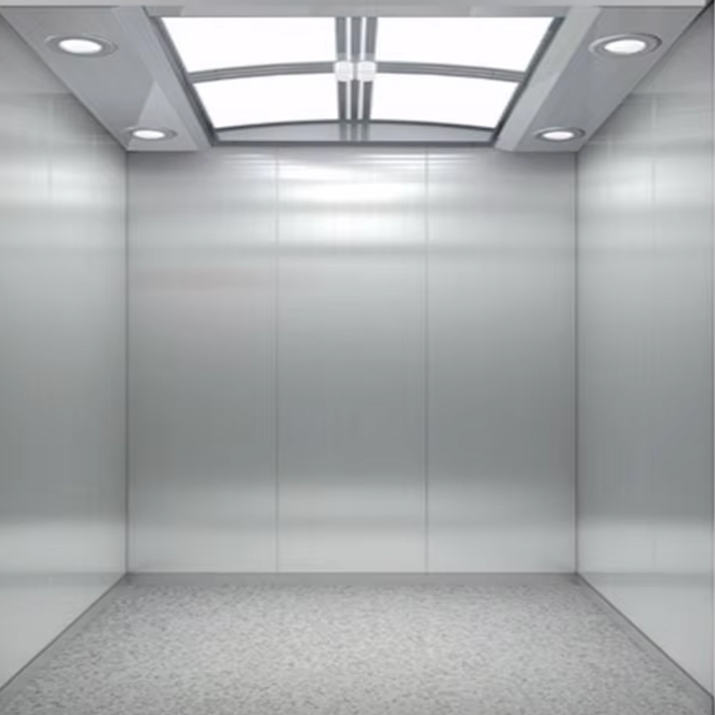 VTSP134 乗客用エレベーターキャビン、エネルギー効率の高い LED 天井、ステンレス鋼構造 ISO9001 認定 1 年保証